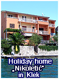 Apartments of Bozena Nikoletic in Klek - Croatia